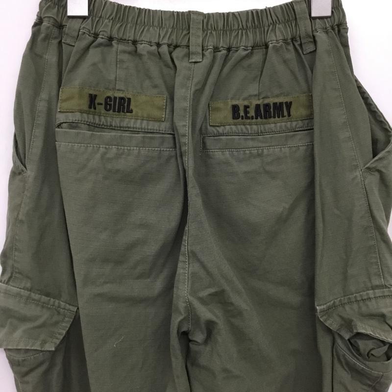 エックスガール X-girl パンツ ワークパンツ、ペインターパンツ 05194604 MILITARY JOGGER PANTS ミリタリージョガーパンツ 1 無地 カーキ / カーキ / khaki レディース USED 古着 中古 10154999