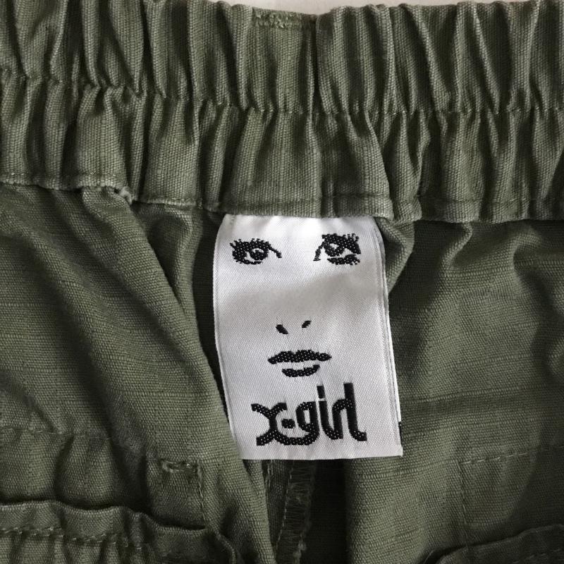 エックスガール X-girl パンツ ワークパンツ、ペインターパンツ 05194604 MILITARY JOGGER PANTS ミリタリージョガーパンツ 1 無地 カーキ / カーキ / khaki レディース USED 古着 中古 10154999