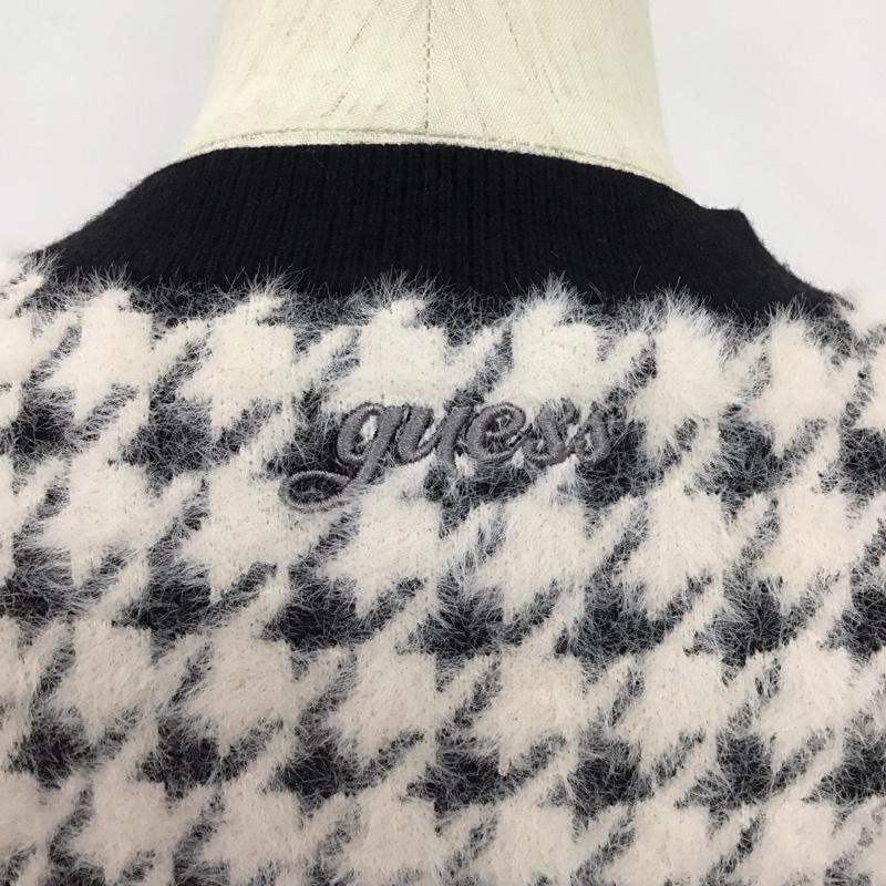 ゲス Guess セットアップ セットアップ W4RR19 Z3DA0 ウール混カーディガン タイトスカート S 千鳥格子 黒 / ブラック / black X 桃 / ピンク / pink レディース USED 古着 中古 10155001