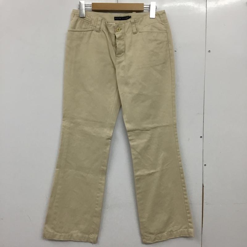 ラルフローレン RALPHLAUREN パンツ スラックス 無地 アイボリー / アイボリー / レディース USED 古着 中古 10155004