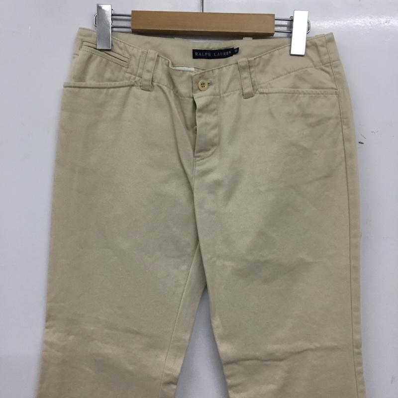 ラルフローレン RALPHLAUREN パンツ スラックス 無地 アイボリー / アイボリー / レディース USED 古着 中古 10155004