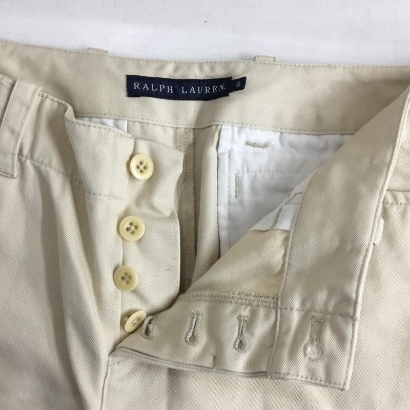 ラルフローレン RALPHLAUREN パンツ スラックス 無地 アイボリー / アイボリー / レディース USED 古着 中古 10155004