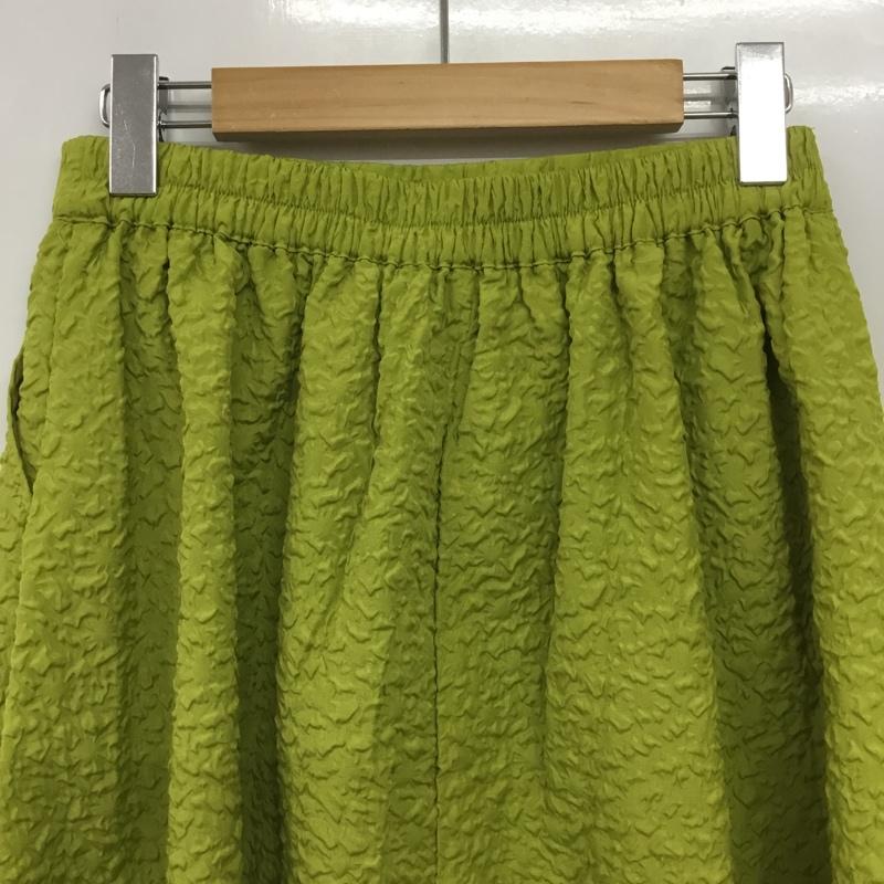 リエディ Re:EDIT スカート ロングスカート L 無地 黄緑 / イエローグリーン / レディース USED 古着 中古 10155007