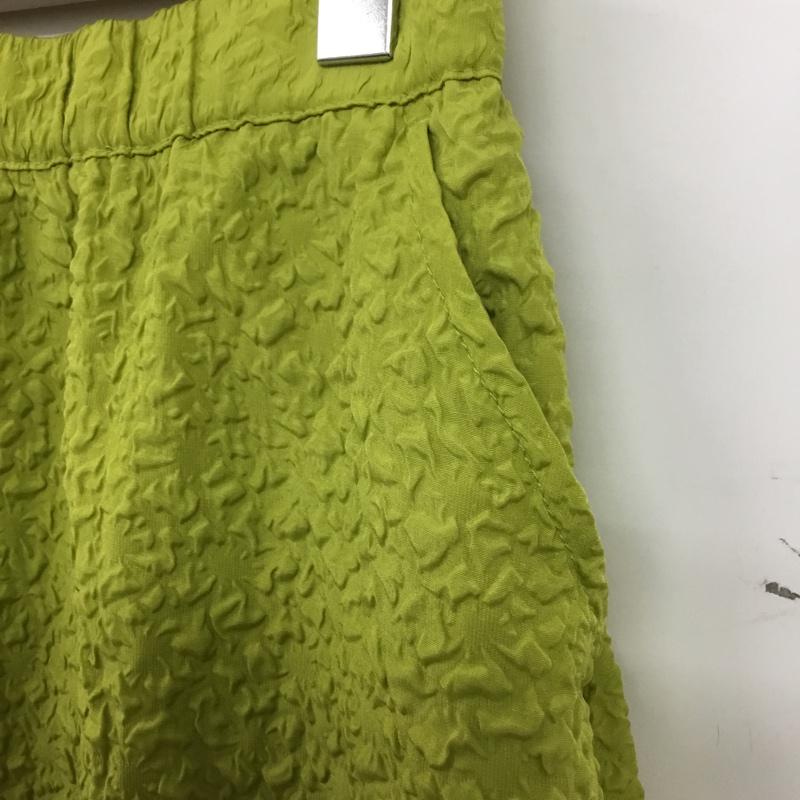 リエディ Re:EDIT スカート ロングスカート L 無地 黄緑 / イエローグリーン / レディース USED 古着 中古 10155007