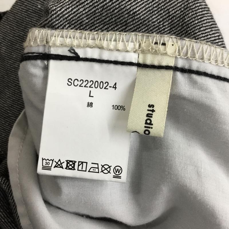 スタディオクリップ studio CLIP パンツ デニム、ジーンズ L 無地 黒 / ブラック / black レディース USED 古着 中古 10155011