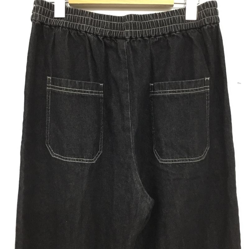 スタディオクリップ studio CLIP パンツ デニム、ジーンズ L 無地 黒 / ブラック / black レディース USED 古着 中古 10155011