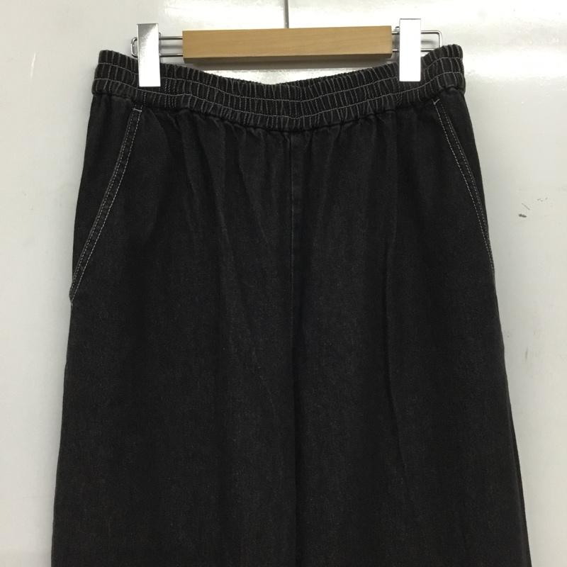 スタディオクリップ studio CLIP パンツ デニム、ジーンズ L 無地 黒 / ブラック / black レディース USED 古着 中古 10155011
