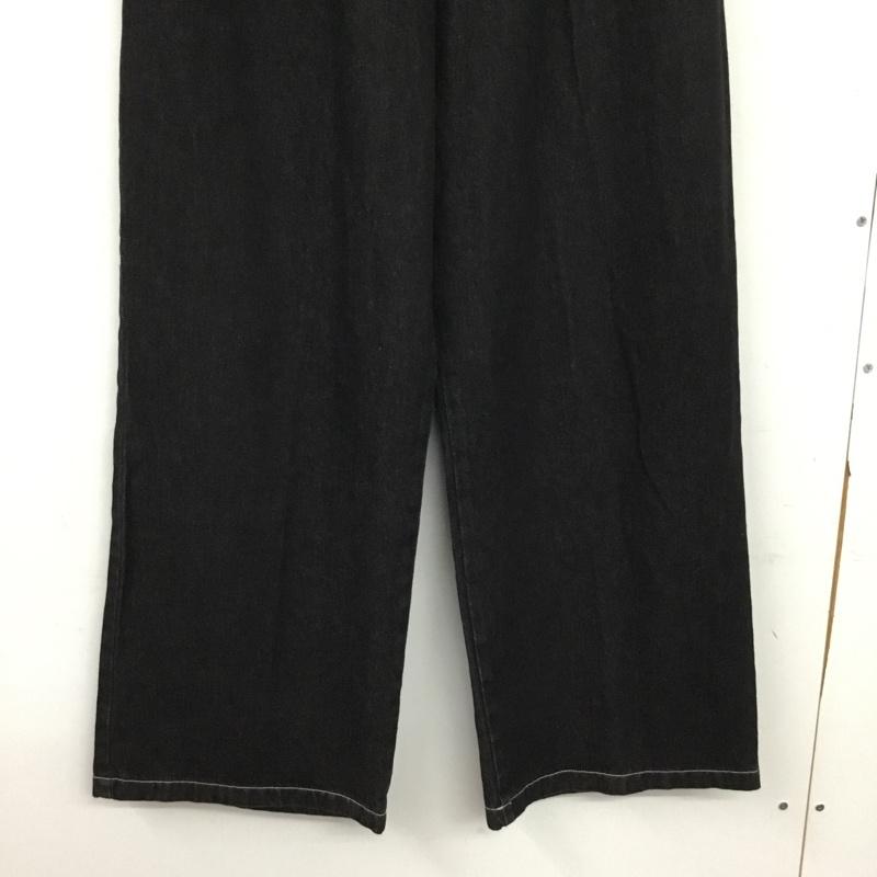 スタディオクリップ studio CLIP パンツ デニム、ジーンズ L 無地 黒 / ブラック / black レディース USED 古着 中古 10155011
