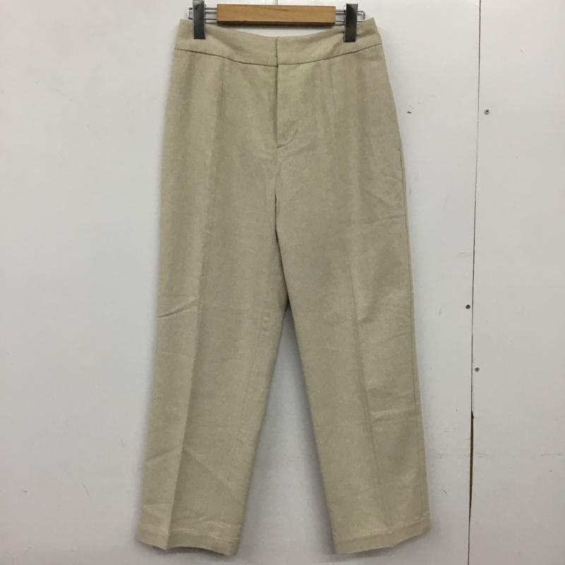 エムアンダーバー M_ パンツ スラックス 010ES330-0660 LINEN BLEND PANTS 麻素材 1 無地 オフホワイト / オフホワイト / レディース USED 古着 中古 10155013