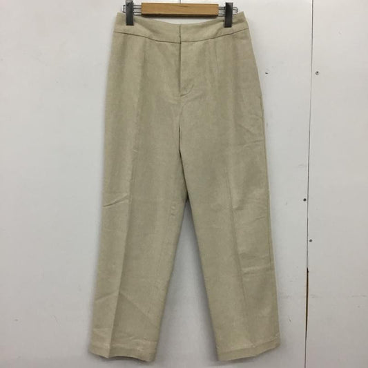 エムアンダーバー M_ パンツ スラックス 010ES330-0660 LINEN BLEND PANTS 麻素材 1 無地 オフホワイト / オフホワイト / レディース USED 古着 中古 10155013