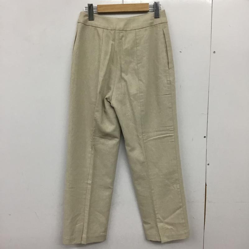 エムアンダーバー M_ パンツ スラックス 010ES330-0660 LINEN BLEND PANTS 麻素材 1 無地 オフホワイト / オフホワイト / レディース USED 古着 中古 10155013