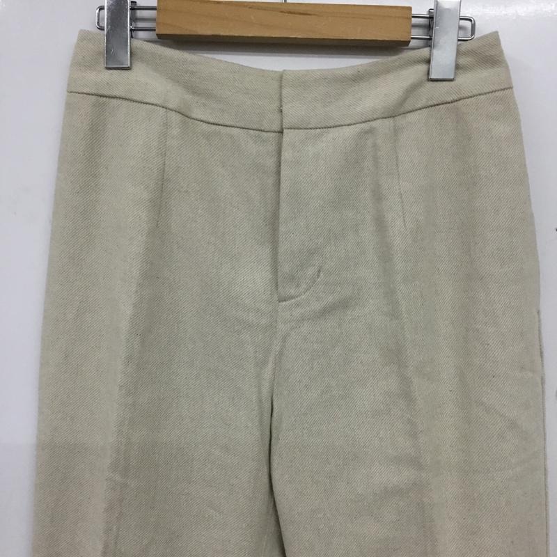 エムアンダーバー M_ パンツ スラックス 010ES330-0660 LINEN BLEND PANTS 麻素材 1 無地 オフホワイト / オフホワイト / レディース USED 古着 中古 10155013
