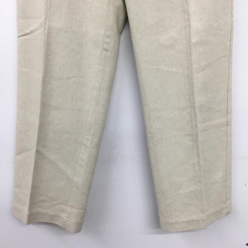 エムアンダーバー M_ パンツ スラックス 010ES330-0660 LINEN BLEND PANTS 麻素材 1 無地 オフホワイト / オフホワイト / レディース USED 古着 中古 10155013