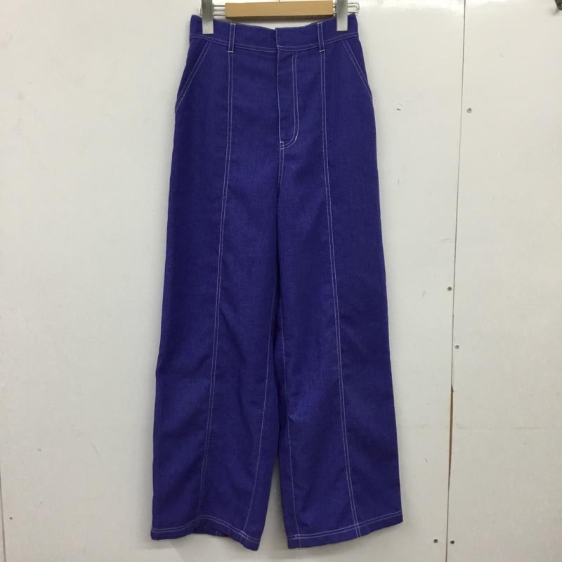 ページボーイ PAGEBOY パンツ スラックス FREE 無地 紫 / パープル / purple レディース USED 古着 中古 10155014