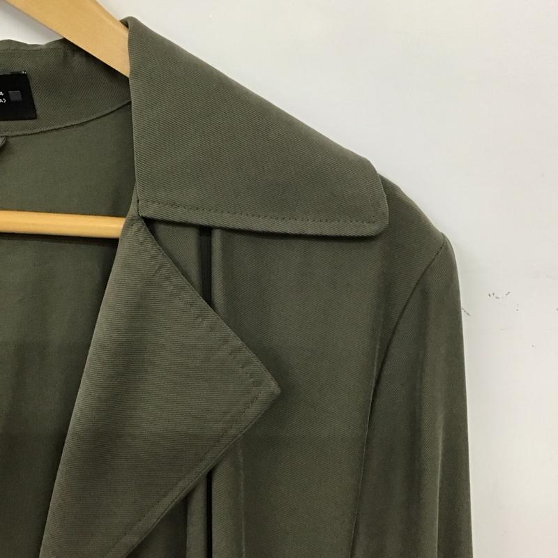 ザラ ZARA コート コート一般 5071 823 505 ロングコート 薄手コート XS 無地 カーキ / カーキ / khaki レディース USED 古着 中古 10155018