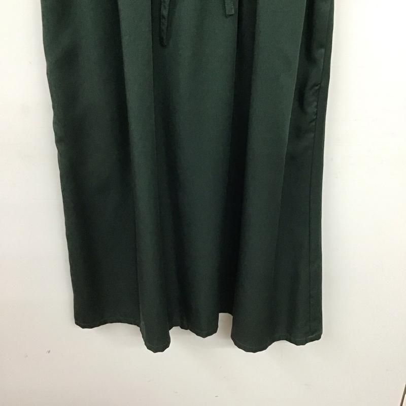 ナチュラルビューティーベーシック NATURAL BEAUTY BASIC ワンピース ロングスカート 017-7240735 フレンチスリーブ S 無地 緑 / グリーン / green レディース USED 古着 中古 10155019