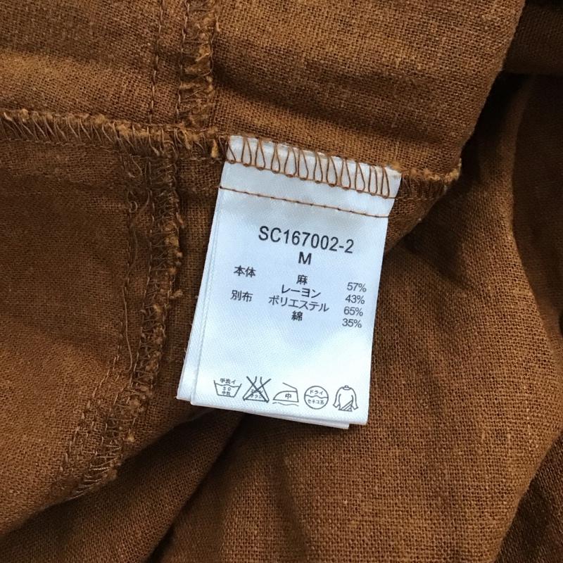 スタディオクリップ studio CLIP ワンピース ロングスカート SC167002-2 キャミワンピース リネン混 M 無地 茶 / ブラウン / brown レディース USED 古着 中古 10155023