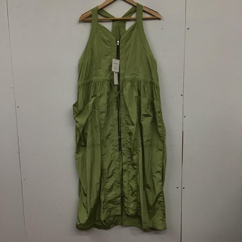 チャオパニック CIAOPANIC ワンピース ロングスカート CPZ1041309A0006 フロントジップナイロンベストワンピース タグ付き ONE SIZE 無地 緑 / グリーン / green レディース USED 古着 中古 10155030