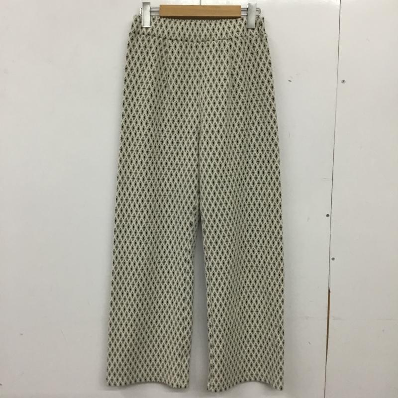 ジーナシス JEANASIS パンツ スラックス FREE 総柄 白 / ホワイト / white レディース USED 古着 中古 10155032