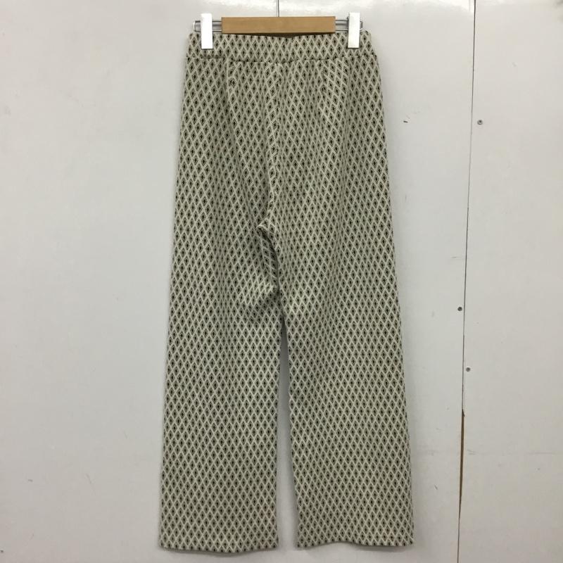 ジーナシス JEANASIS パンツ スラックス FREE 総柄 白 / ホワイト / white レディース USED 古着 中古 10155032
