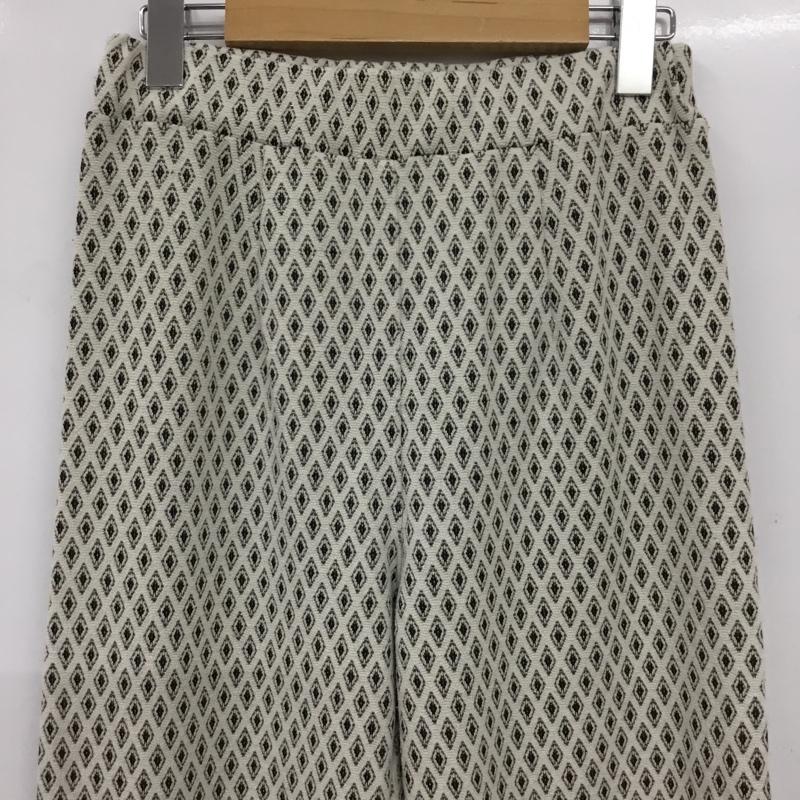 ジーナシス JEANASIS パンツ スラックス FREE 総柄 白 / ホワイト / white レディース USED 古着 中古 10155032