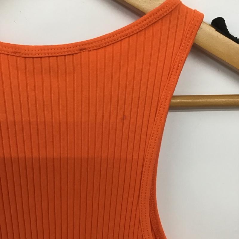 ザラ ZARA ワンピース ロングスカート 4424 158 615 リブ ノースリーブ S 無地 橙 / オレンジ / orange レディース USED 古着 中古 10155038