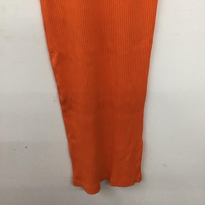 ザラ ZARA ワンピース ロングスカート 4424 158 615 リブ ノースリーブ S 無地 橙 / オレンジ / orange レディース USED 古着 中古 10155038