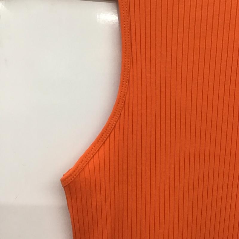 ザラ ZARA ワンピース ロングスカート 4424 158 615 リブ ノースリーブ S 無地 橙 / オレンジ / orange レディース USED 古着 中古 10155038