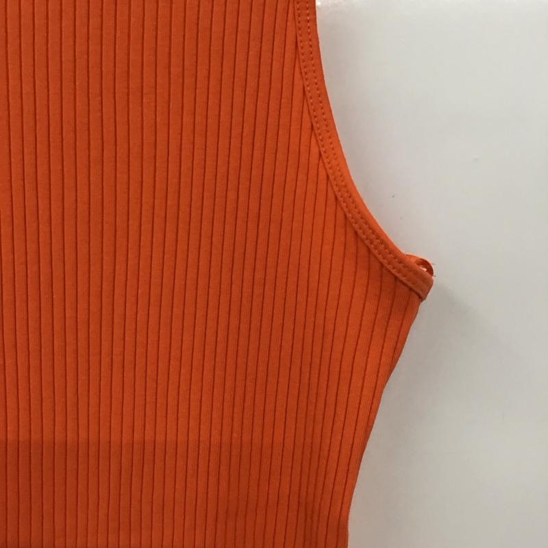 ザラ ZARA ワンピース ロングスカート 4424 158 615 リブ ノースリーブ S 無地 橙 / オレンジ / orange レディース USED 古着 中古 10155038