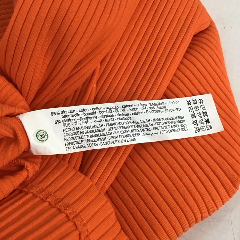ザラ ZARA ワンピース ロングスカート 4424 158 615 リブ ノースリーブ S 無地 橙 / オレンジ / orange レディース USED 古着 中古 10155038
