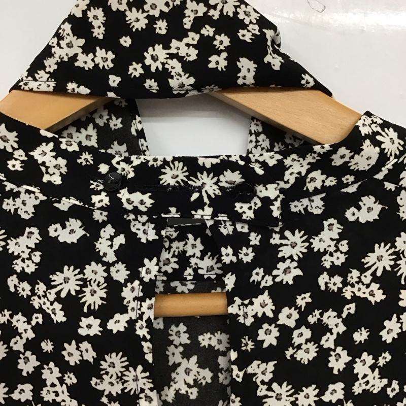 スナイデル SNIDEL ワンピース ロングスカート SWFO195035 長袖 タグ付き FREE 花柄 黒 / ブラック / black レディース USED 古着 中古 10155039