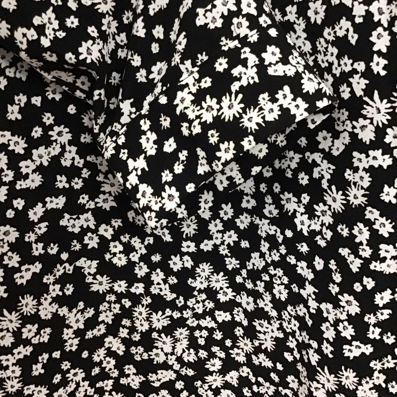 スナイデル SNIDEL ワンピース ロングスカート SWFO195035 長袖 タグ付き FREE 花柄 黒 / ブラック / black レディース USED 古着 中古 10155039