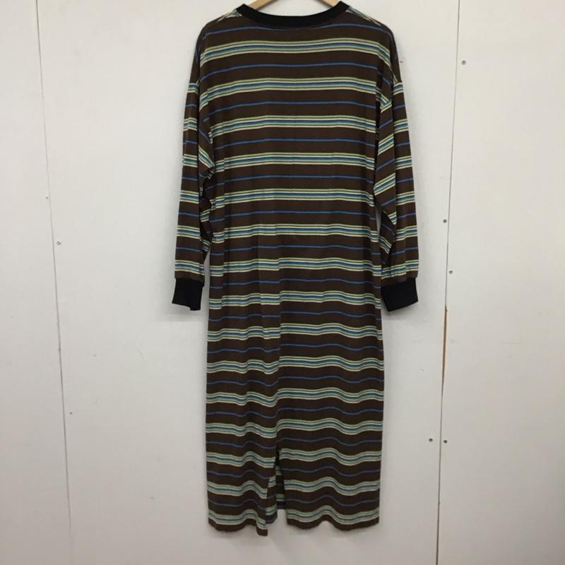 シテン CITEN ワンピース ロングスカート 4226-699-0061 カットソーワンピース バックスリット 長袖 M ボーダー柄 マルチカラー / マルチカラー / multicolor レディース USED 古着 中古 10155040