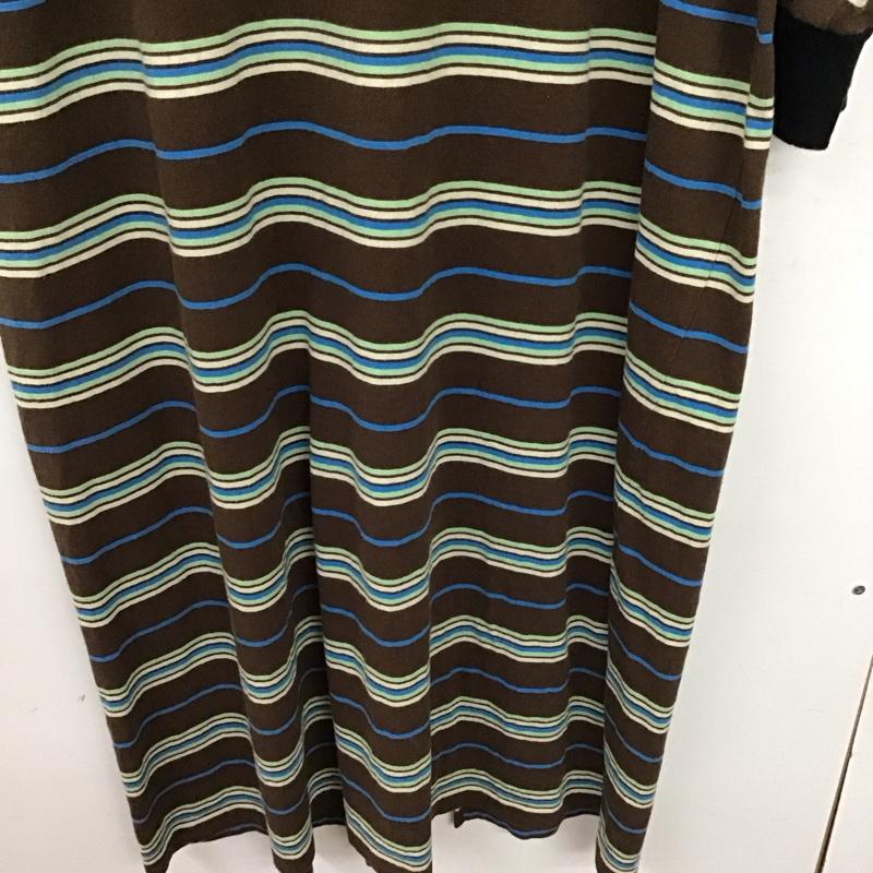 シテン CITEN ワンピース ロングスカート 4226-699-0061 カットソーワンピース バックスリット 長袖 M ボーダー柄 マルチカラー / マルチカラー / multicolor レディース USED 古着 中古 10155040