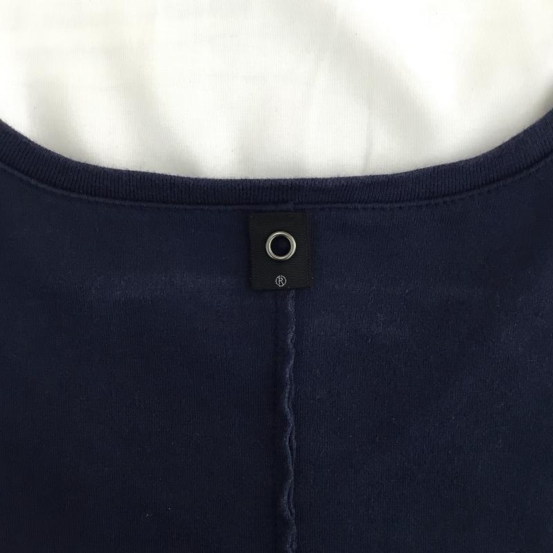 ダヴルジェイケイ wjk Tシャツ 半袖 wjk カットオフ Vネック Tシャツ ネイビー js01j M 無地 紺 / ネイビー / navy メンズ USED 古着 中古 10155043