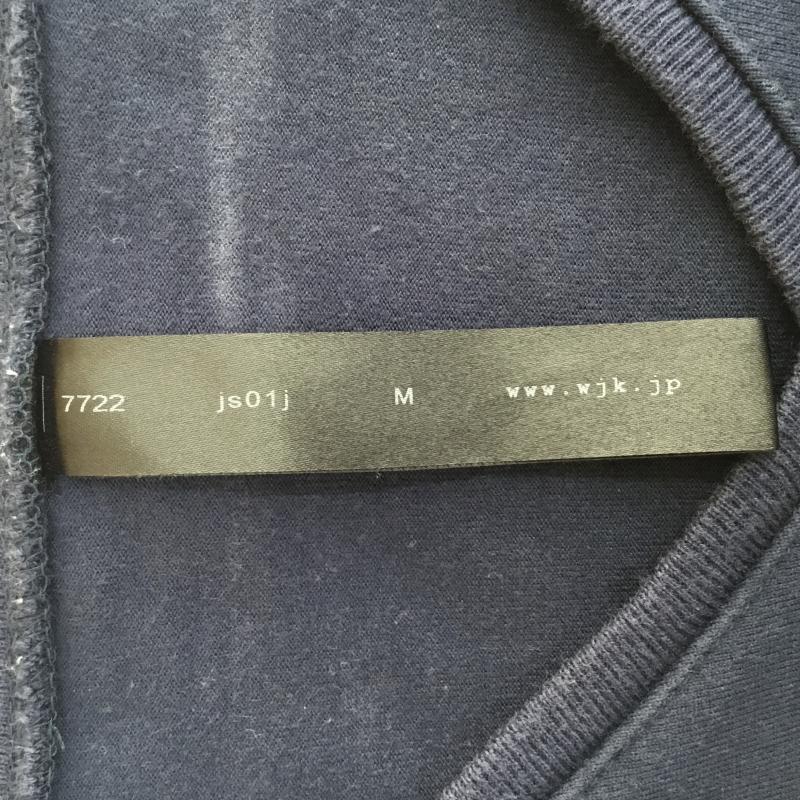 ダヴルジェイケイ wjk Tシャツ 半袖 wjk カットオフ Vネック Tシャツ ネイビー js01j M 無地 紺 / ネイビー / navy メンズ USED 古着 中古 10155043