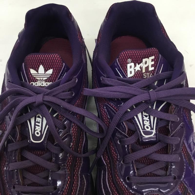 アディダス adidas スニーカー スニーカー adidas アディダス スニーカー JH6362 ORKETRO BAPE A BATHING APE 26.5cm ロゴ、文字 紫 / パープル / purple メンズ USED 古着 中古 10155047