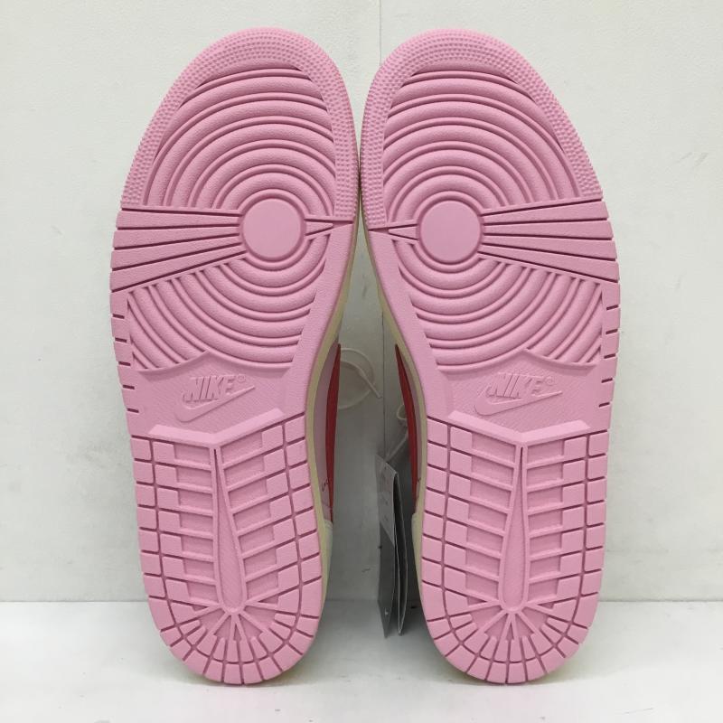 ナイキ NIKE スニーカー スニーカー NIKE ナイキ IQ7604-101 Travis Scott x エアジョーダン 1 レトロ Low OG Sail Tropical Pink 29.5cm ロゴ、文字 桃 / ピンク / pink X 白 / ホワイト / white メンズ USED 古着 中古 10155048