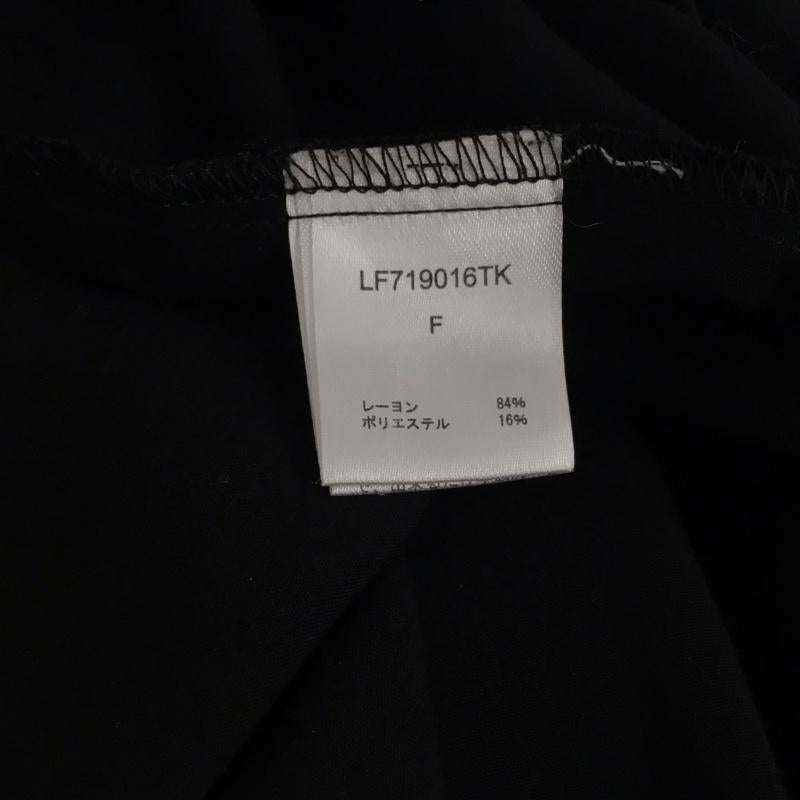 ローリーズファーム LOWRYS FARM ワンピース ロングスカート LF719016TK オープンカラーシャツワンピース 長袖 FREE 無地 黒 / ブラック / black レディース USED 古着 中古 10155049