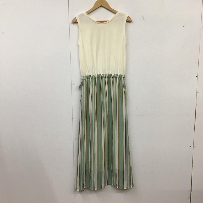 マウジー MOUSSY ワンピース ロングスカート 250FSB33-024D 2WAY STRIPE COMBI ONEPIECE 前後着 Vネック S ストライプ マルチカラー / マルチカラー / multicolor レディース USED 古着 中古 10155056