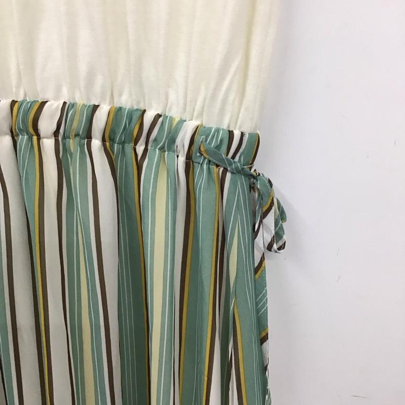 マウジー MOUSSY ワンピース ロングスカート 250FSB33-024D 2WAY STRIPE COMBI ONEPIECE 前後着 Vネック S ストライプ マルチカラー / マルチカラー / multicolor レディース USED 古着 中古 10155056
