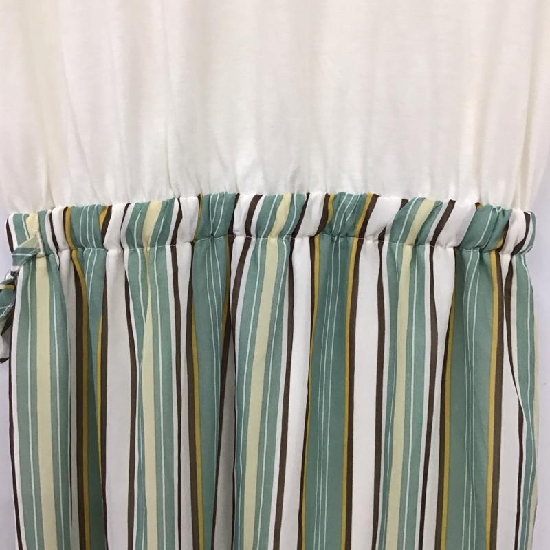 マウジー MOUSSY ワンピース ロングスカート 250FSB33-024D 2WAY STRIPE COMBI ONEPIECE 前後着 Vネック S ストライプ マルチカラー / マルチカラー / multicolor レディース USED 古着 中古 10155056