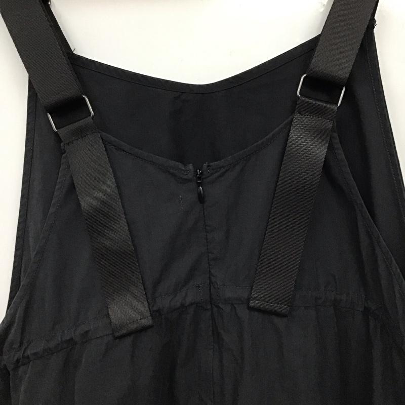 ジーナシス JEANASIS ジャンパースカート ジャンパースカート JS071523MW ウエストドロストジャンスカ ロング丈ワンピース FREE 無地 黒 / ブラック / black レディース USED 古着 中古 10155057
