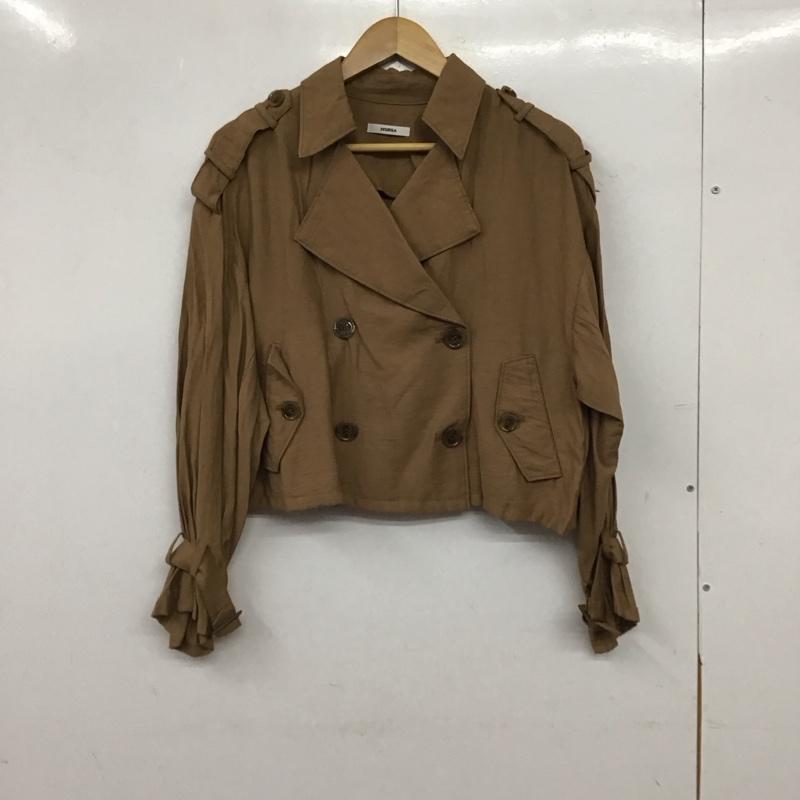 ムルーア MURUA ジャケット、上着 ジャケット、ブレザー 012020000401 トレンチ FREE 無地 茶 / ブラウン / brown レディース USED 古着 中古 10155063