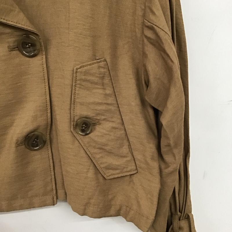 ムルーア MURUA ジャケット、上着 ジャケット、ブレザー 012020000401 トレンチ FREE 無地 茶 / ブラウン / brown レディース USED 古着 中古 10155063