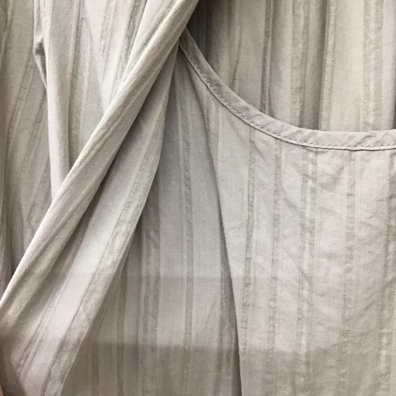 ナノユニバース nano・universe ワンピース ロングスカート 669-0219034 長袖 36 ストライプ ベージュ / ベージュ / beige レディース USED 古着 中古 10155064