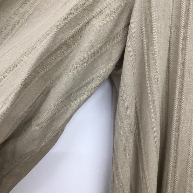ナノユニバース nano・universe ワンピース ロングスカート 669-0219034 長袖 36 ストライプ ベージュ / ベージュ / beige レディース USED 古着 中古 10155064