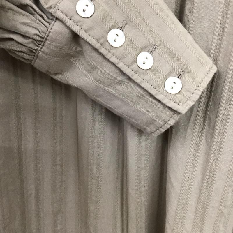 ナノユニバース nano・universe ワンピース ロングスカート 669-0219034 長袖 36 ストライプ ベージュ / ベージュ / beige レディース USED 古着 中古 10155064