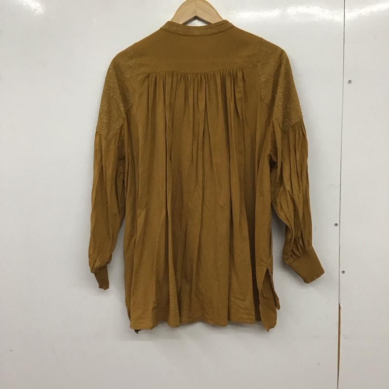 スタディオクリップ studio CLIP シャツ、ブラウス 長袖 FREE 刺繍 茶 / ブラウン / brown レディース USED 古着 中古 10155066