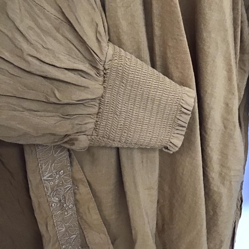 スタディオクリップ studio CLIP シャツ、ブラウス 長袖 FREE 刺繍 茶 / ブラウン / brown レディース USED 古着 中古 10155066